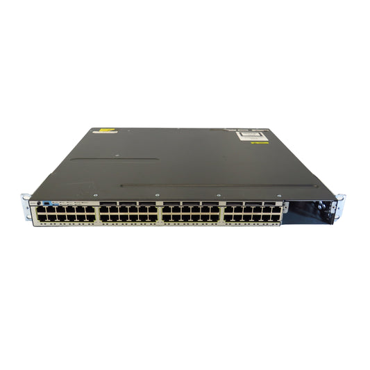 Cisco WS-C3750X-48T-S 48 Port Gigabit Ethernet 1U Switch w/ 350WAC (Refurbished)