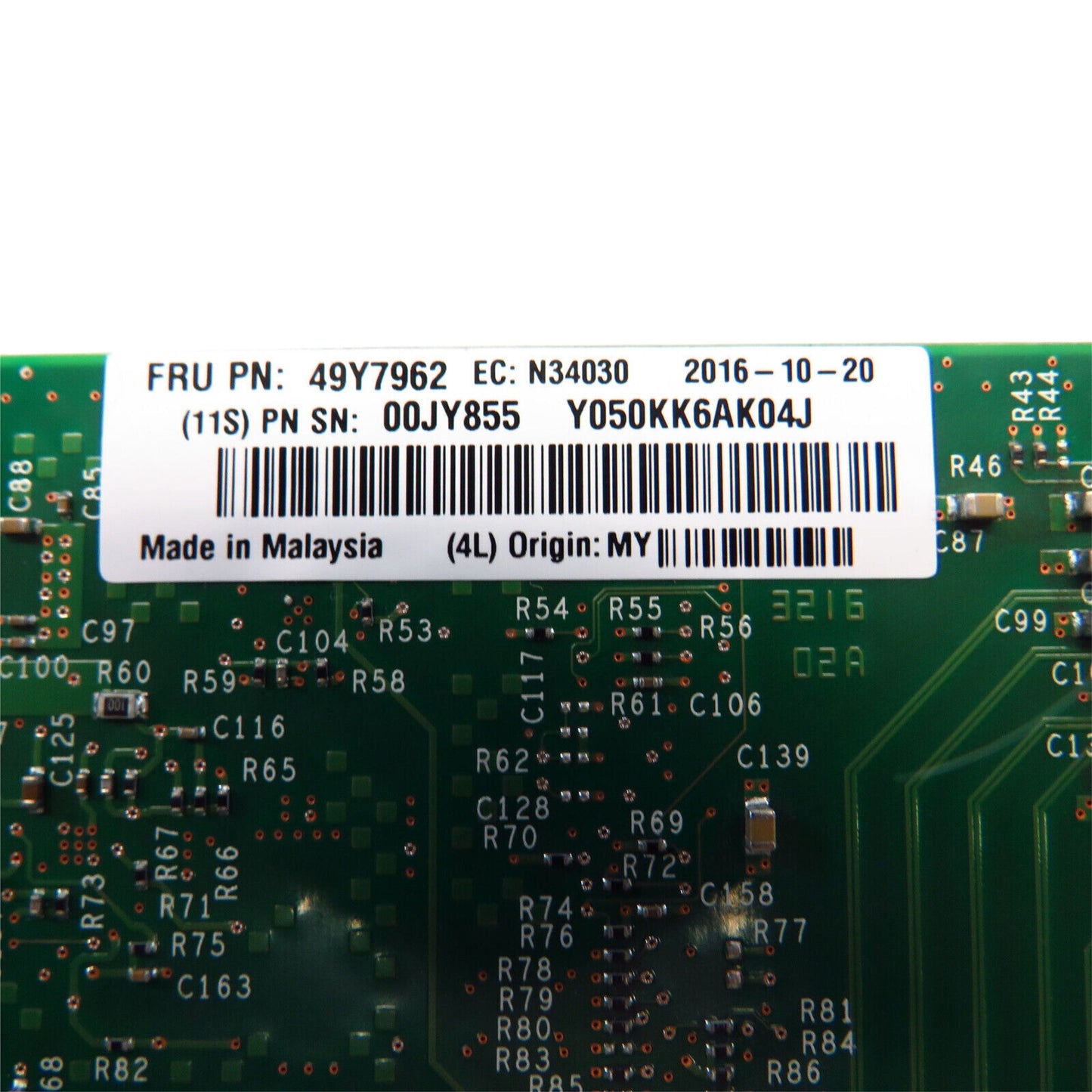 IBM 49Y7962 X520-DA2 2 Port 10GbE SFP PCIe Network Server Adapter (Refurbished)