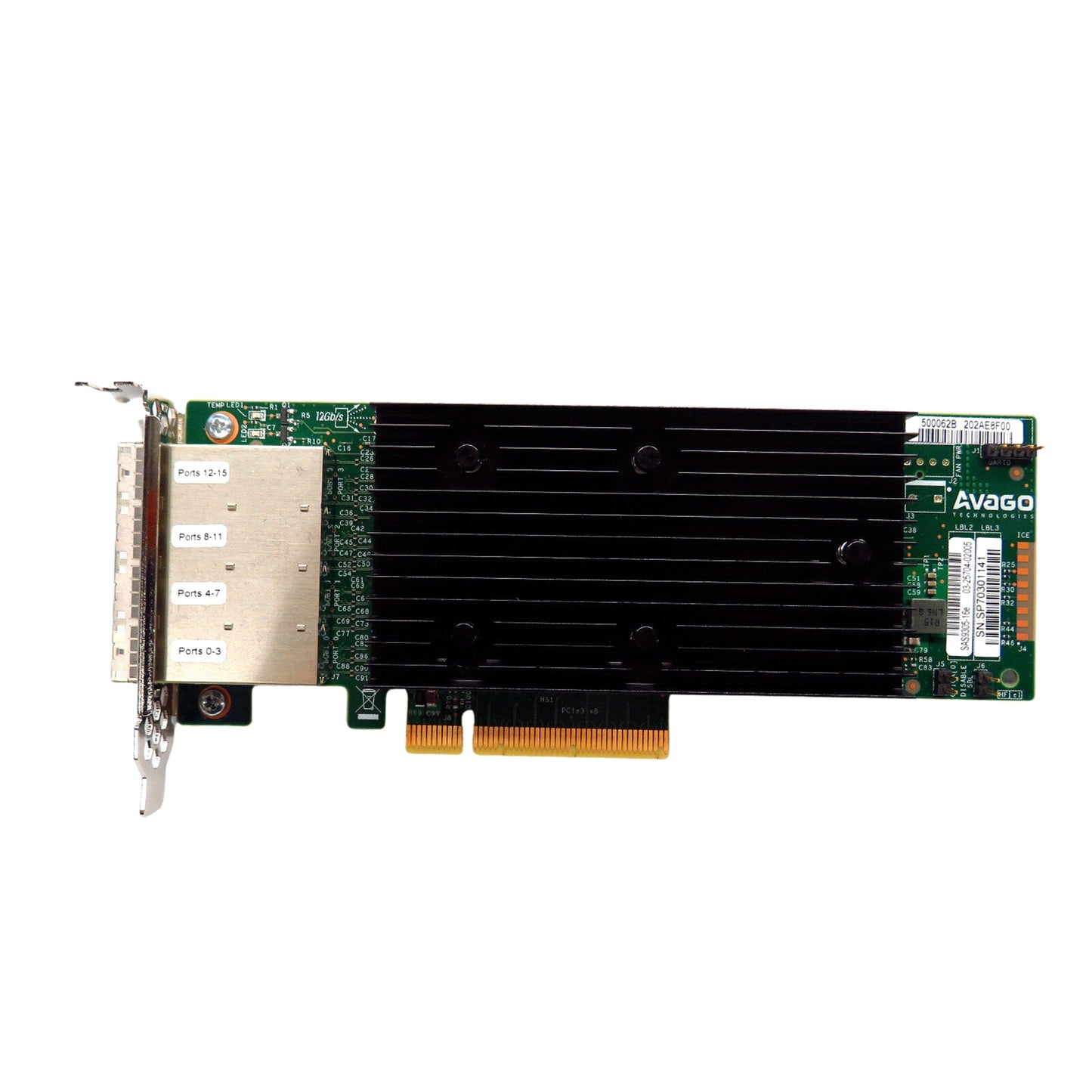 Avago SAS9305-16e 4 Port SAS 12Gbps HBA Host Bus Adapter Card (Refurbished)