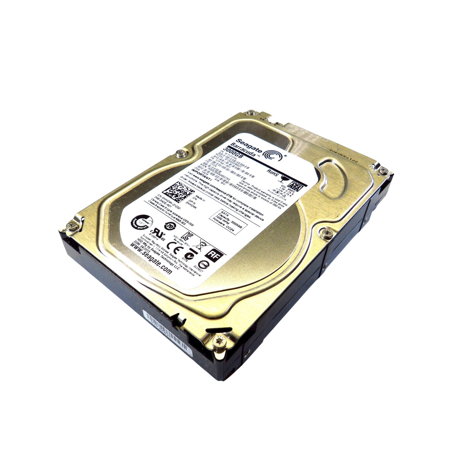 Dell HHD4K 3.5" 3TB 7200RPM SATA III Hard Disk Drive (HDD), Silver (Refurbished)