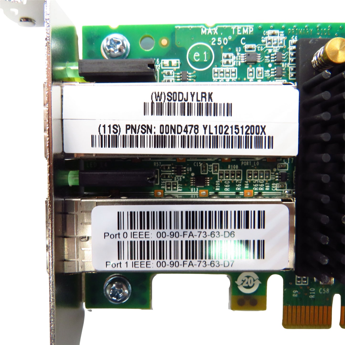 IBM 00ND478 LPE16002 577F 16GB Fibre Channel Dual Port PCIe2 Card (Refurbished)