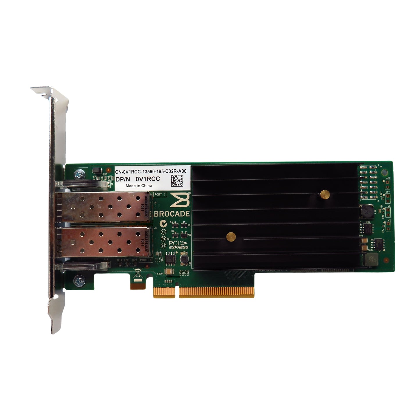 Dell V1RCC 1020 2 Port 10GB FCoE Twinax CNA PCIe Adapter Card (Refurbished)