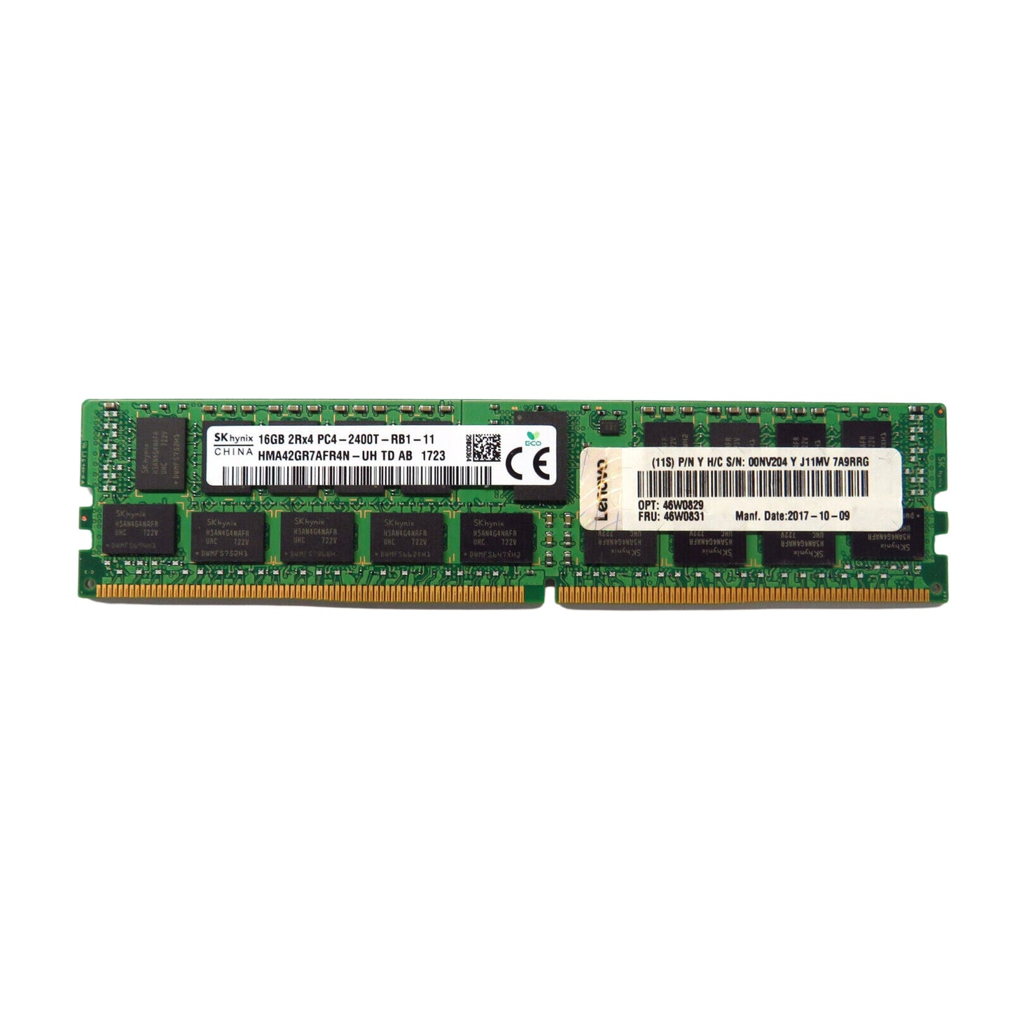 IBM 46W0831 46W0829 16GB 2Rx4 PC4-19200 CL17 TruDDR4 LP Server Memory (Refurbished)