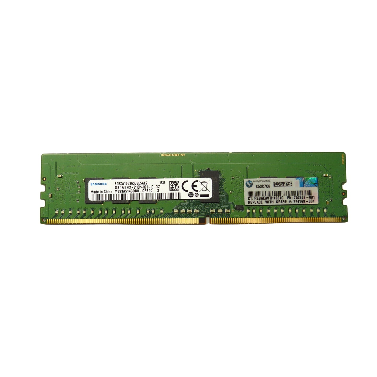 HP 774169-001 752367-081 4GB PC4-17000 DDR4 2133MHz RDIMM Server Memory (Refurbished)