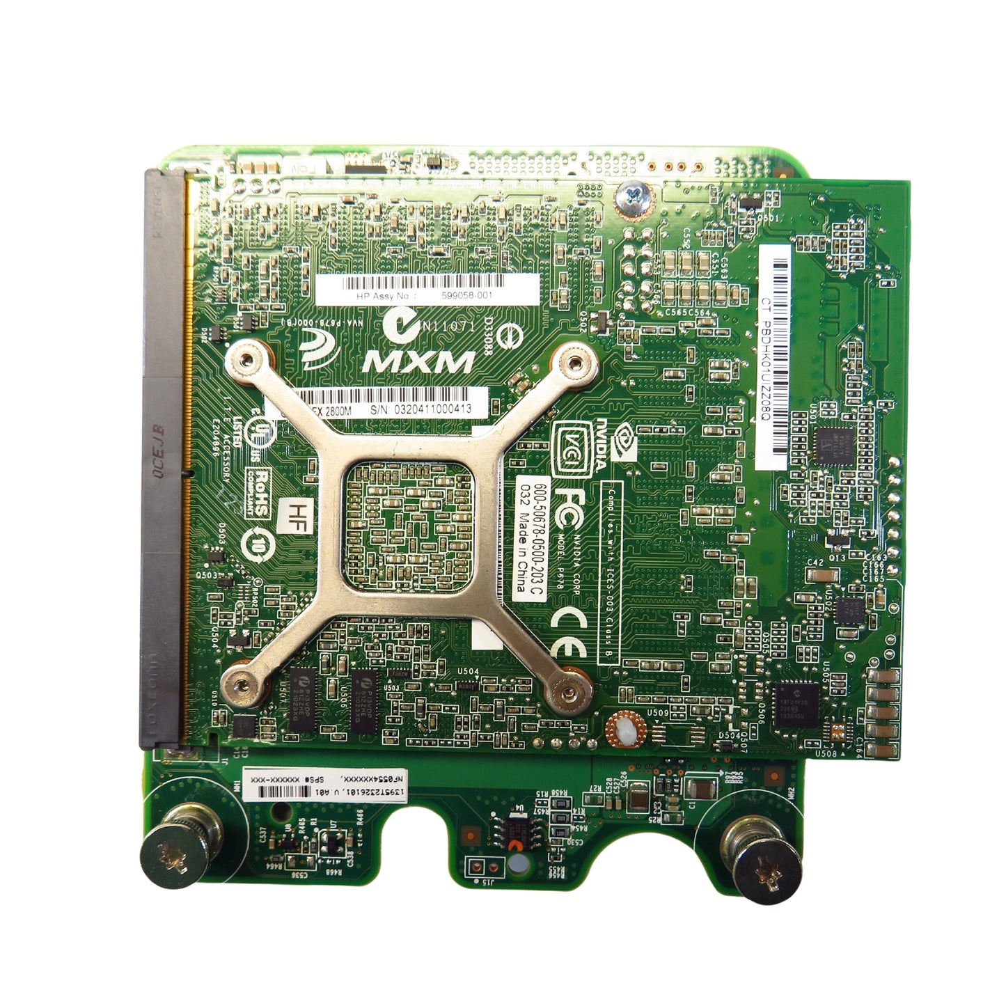 HP 594936-B21 608294-001 FX 2800M 1GB Nvidia Mezz Graphics Adapter (Refurbished)