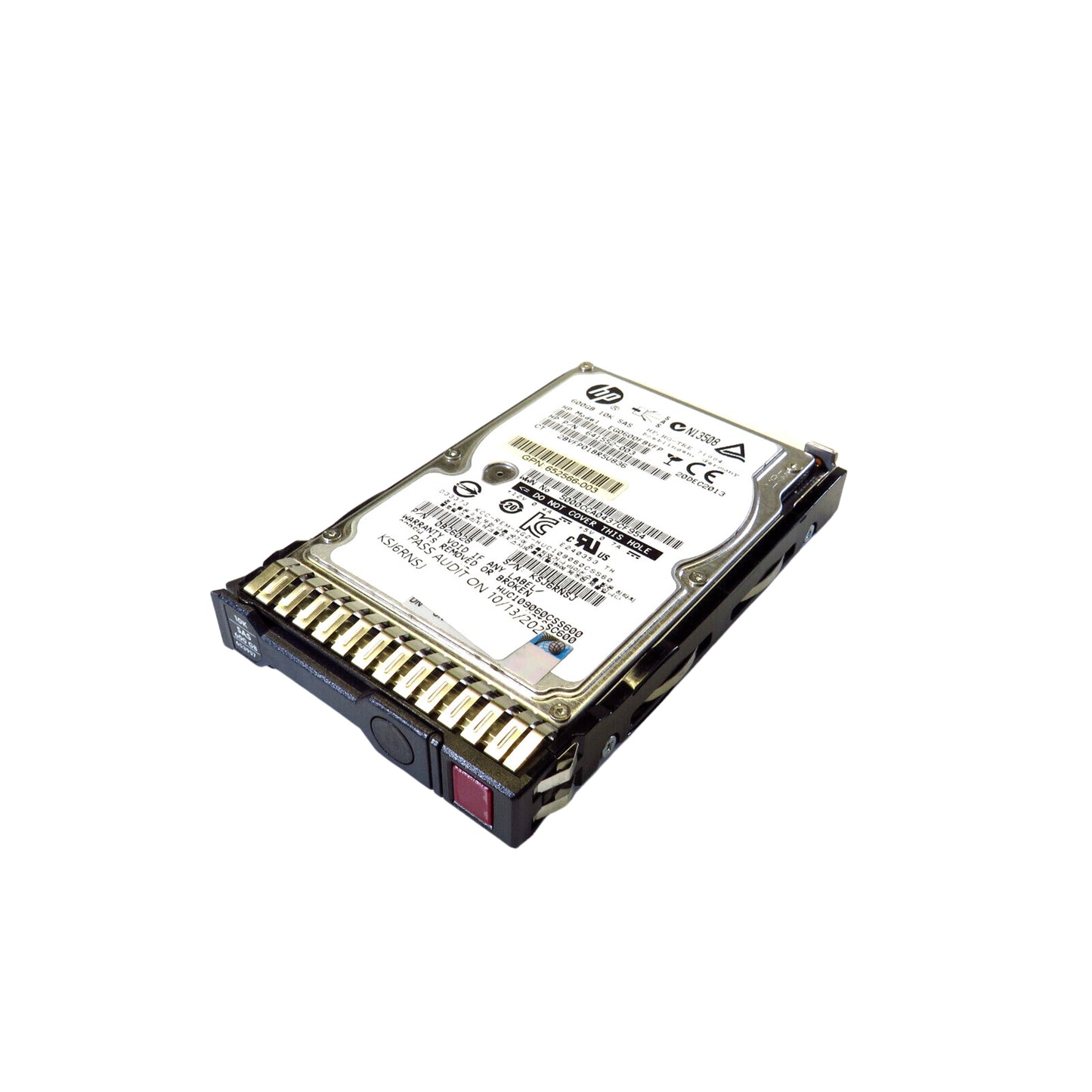 HP 653957-001 2.5" 600GB 10000RPM SAS 6Gb/s Hard Disk Drive (HDD), Silver (Refurbished)
