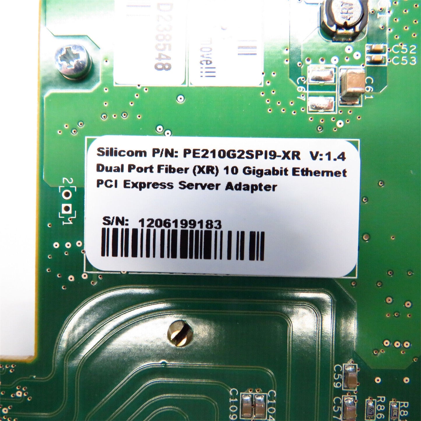 Silicom PE210G2SPI9-XR Dual Port Fiber XR 10 Gigabit Ethernet Server Adapter (Refurbished)