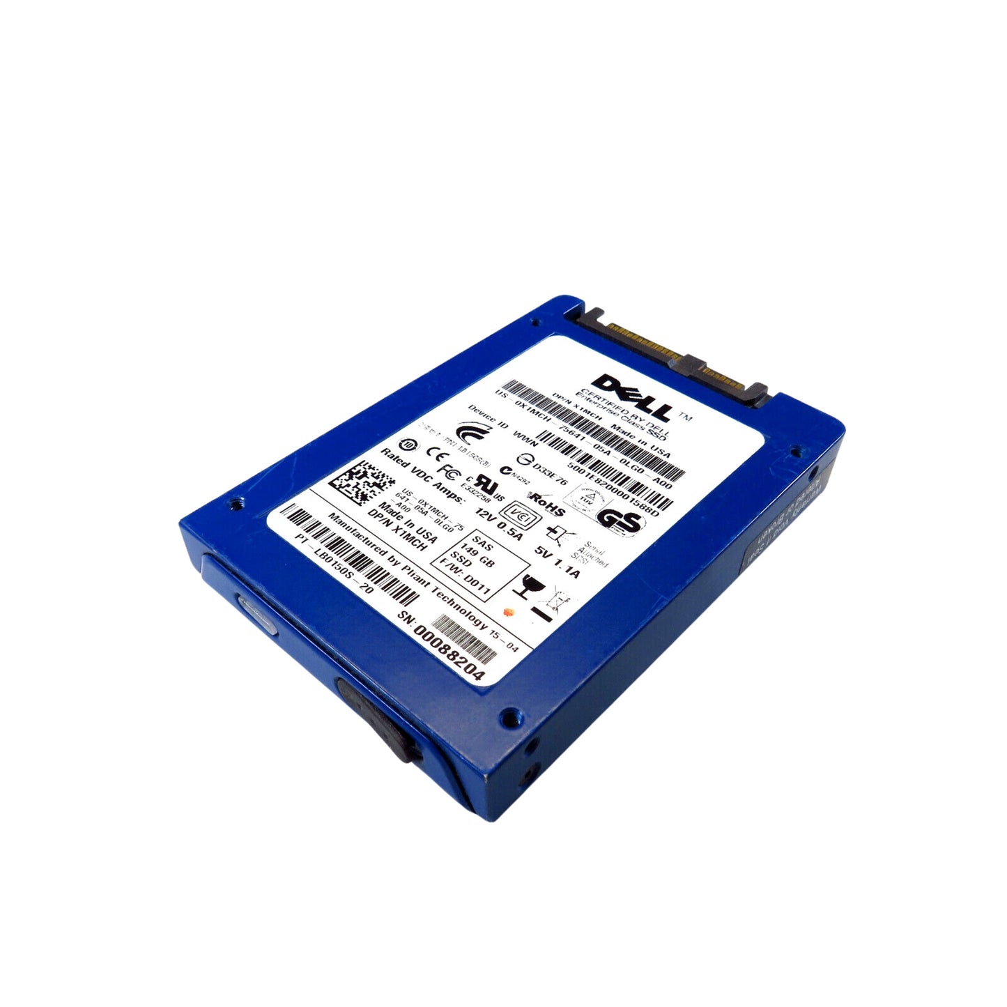 Dell X1MCH 149GB 2.5" SAS 3Gbps Enterprise SSD Solid State Drive (Refurbished)