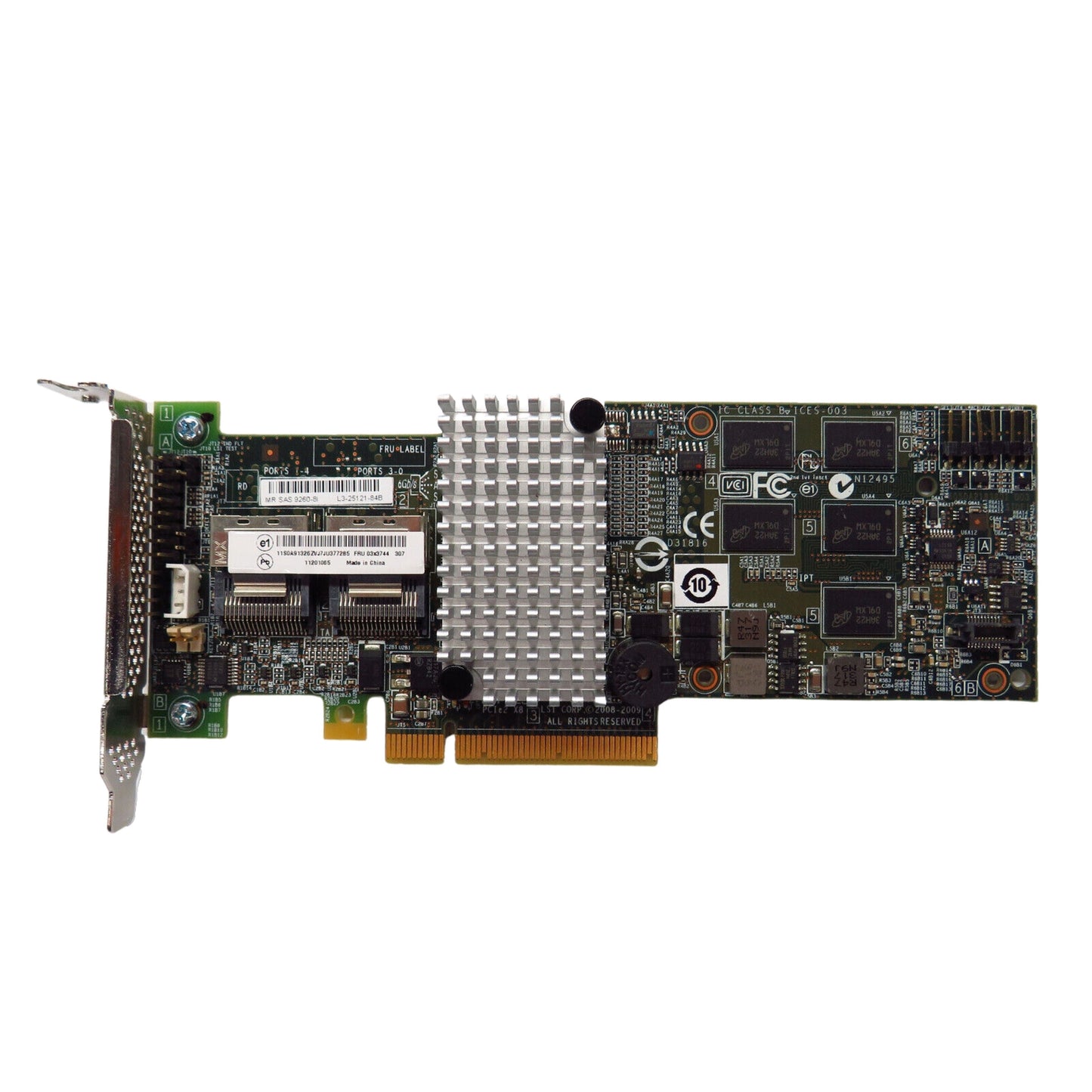Lenovo 03X3744 MR SAS 9260-8i MegaRAID SAS/SATA 6Gbps RAID Controller Card (Refurbished)