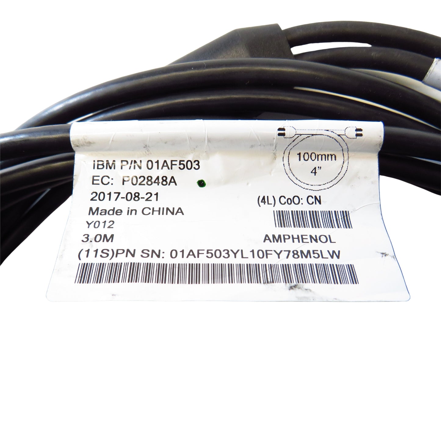 IBM 01AF503 ECDU 3m HD SAS YO12 Narrow Connector Cable (Refurbished)